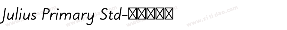 Julius Primary Std字体转换